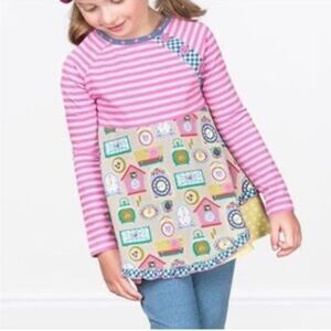 Matilda Jane once upon a time glimmer Pink Striped Kids Top